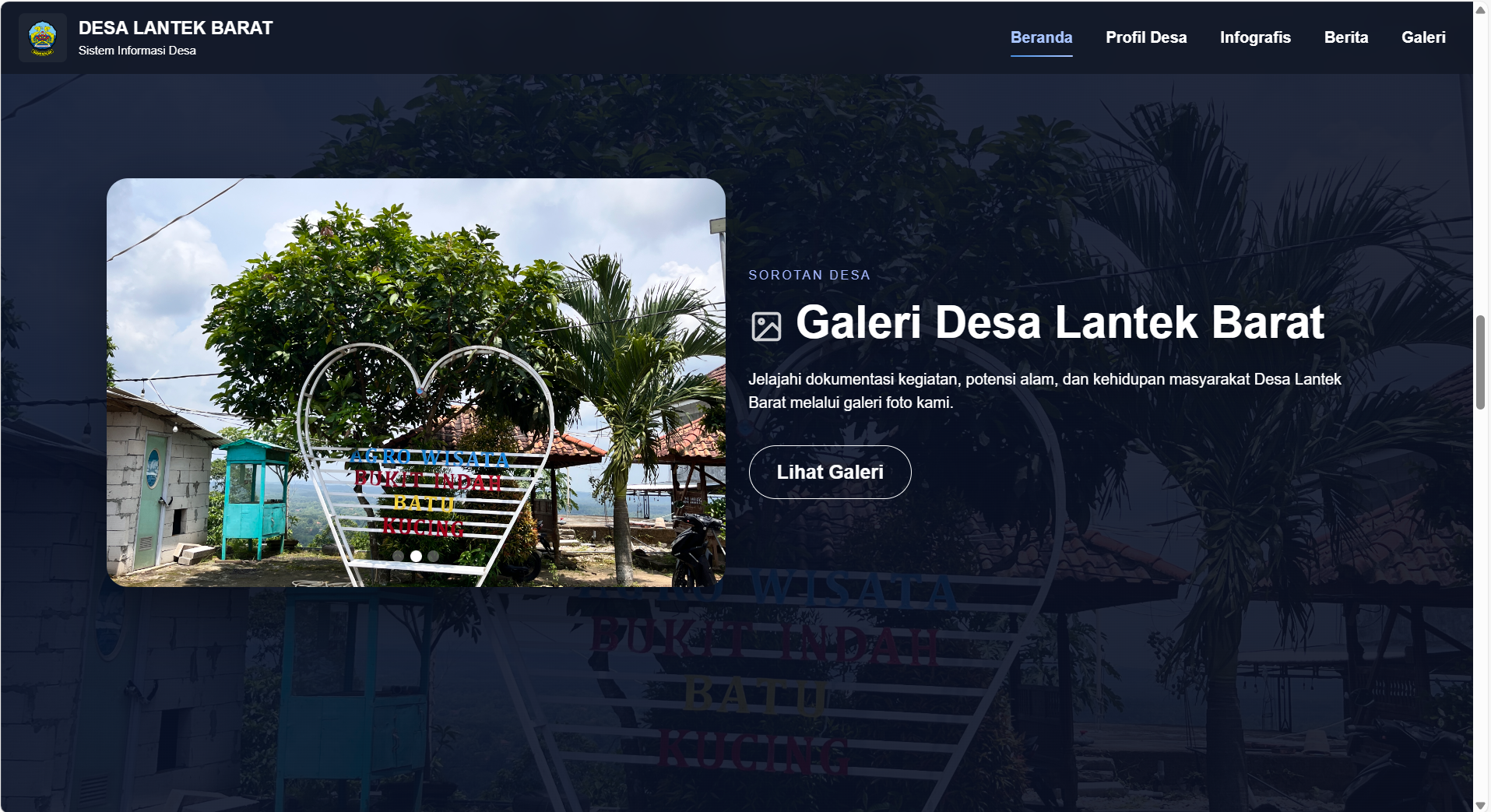 Struktur Pemerintahan Desa Lantek Barat